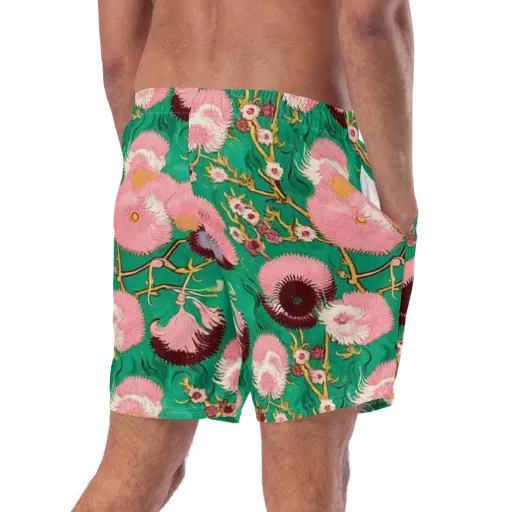 Emerald Chrysanthemum on a Swim Trunks