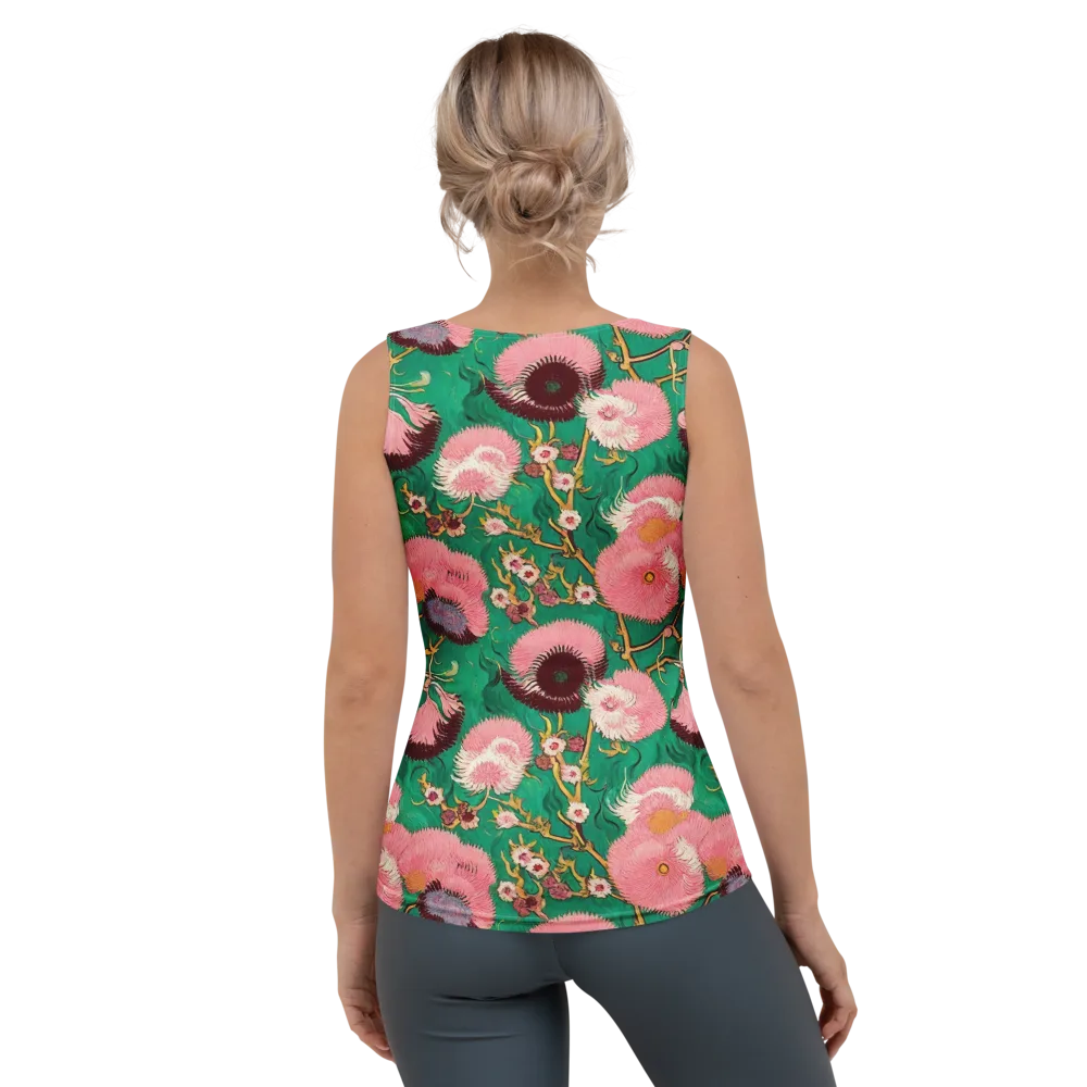 Emerald Chrysanthemum on Women's Tank Top — Back