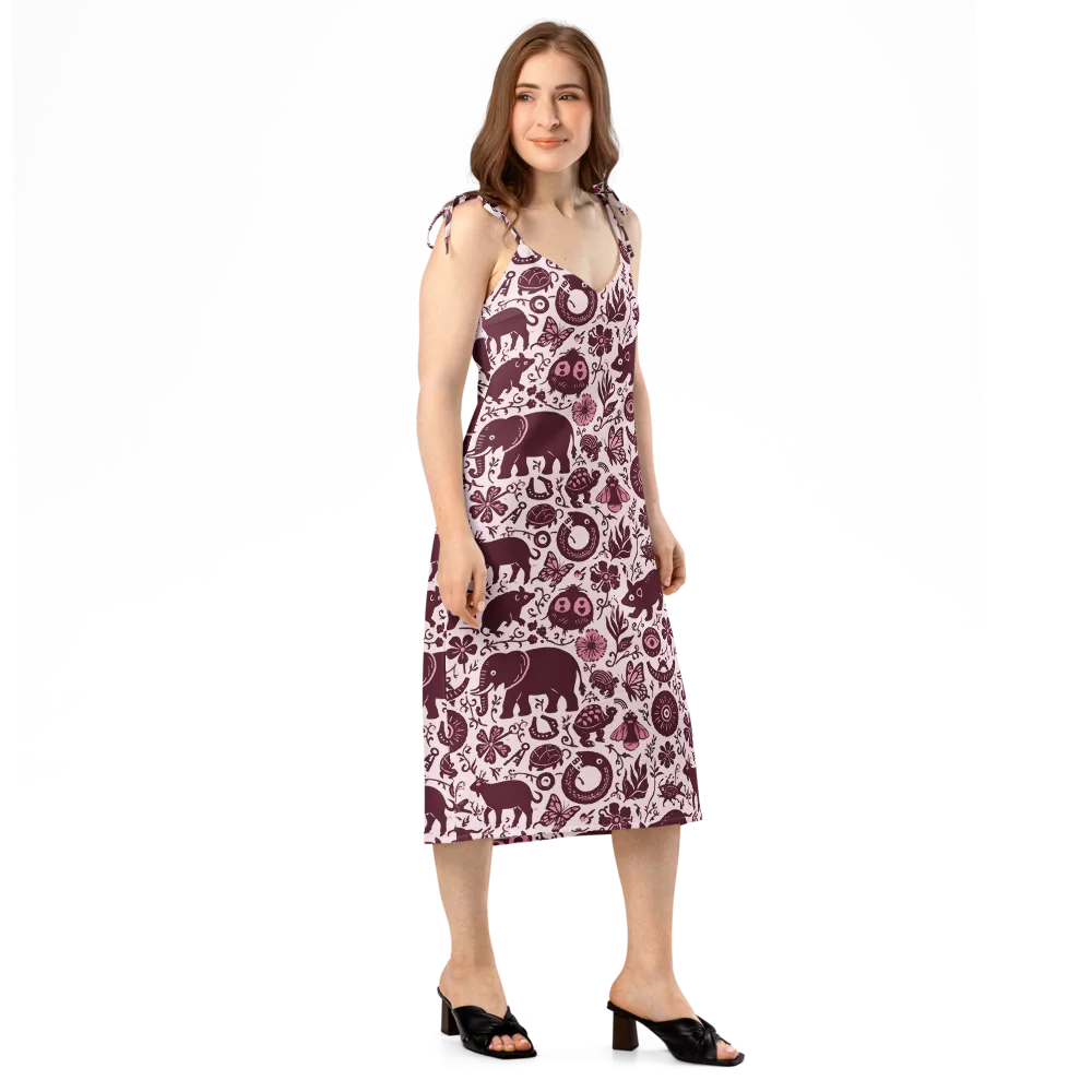 Rosy Woodland on Slip Dress — Right Front