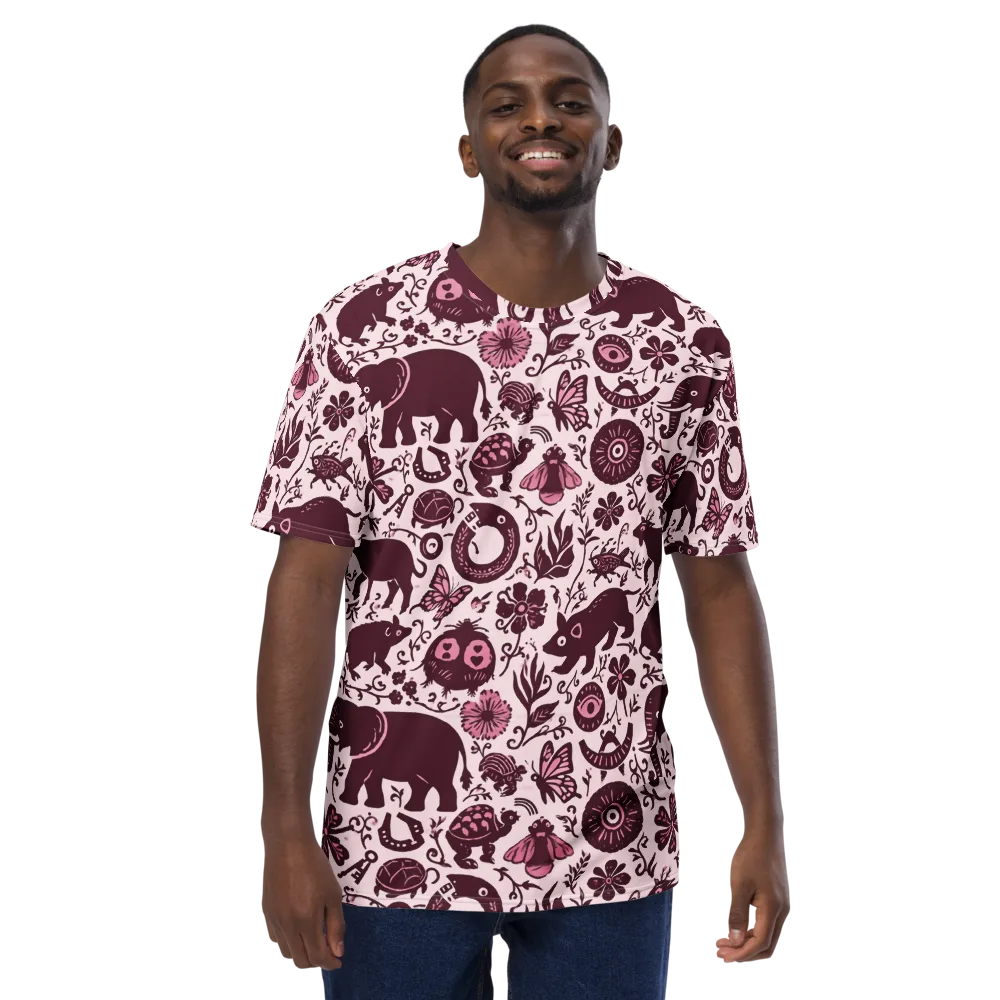 Rosy Woodland on Men's Crew Neck T-Shirt — Front