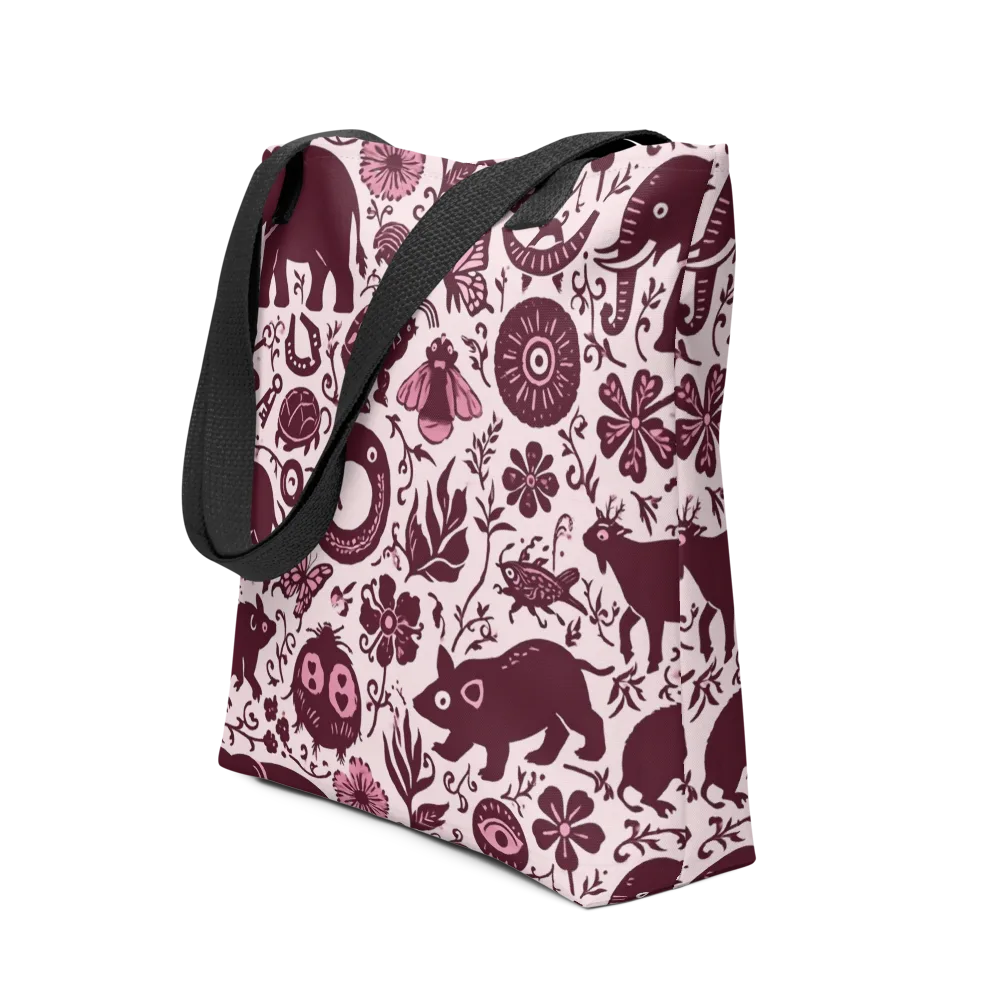 Rosy Woodland on Tote Bag — Front