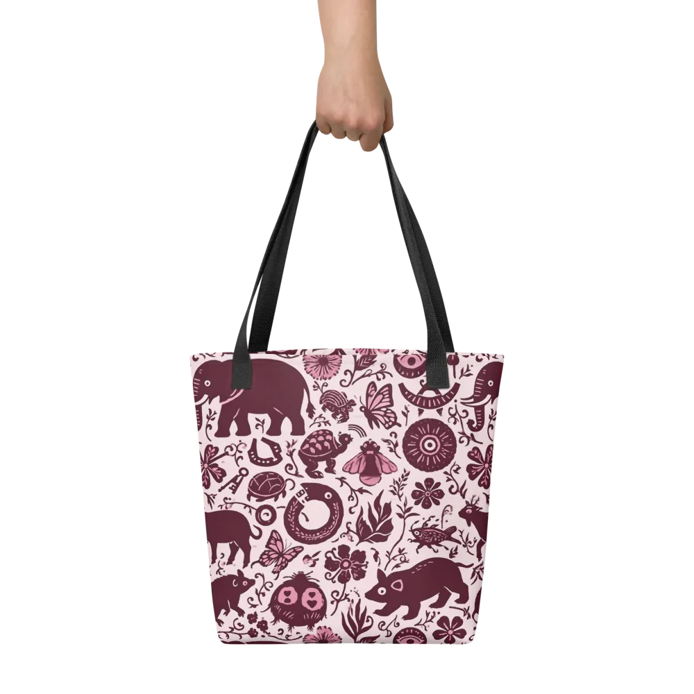 Rosy Woodland on Tote Bag — Front