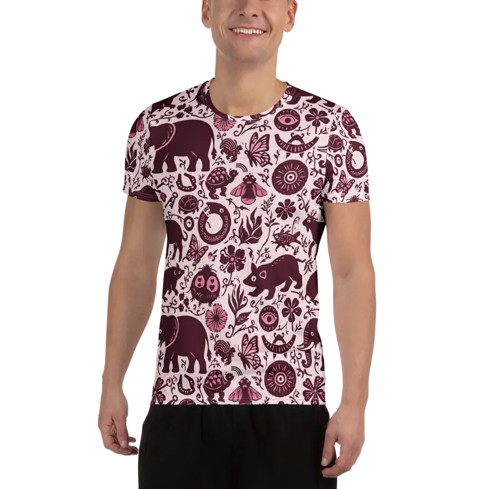 Rosy Woodland on Men's Athletic T-Shirt — Front