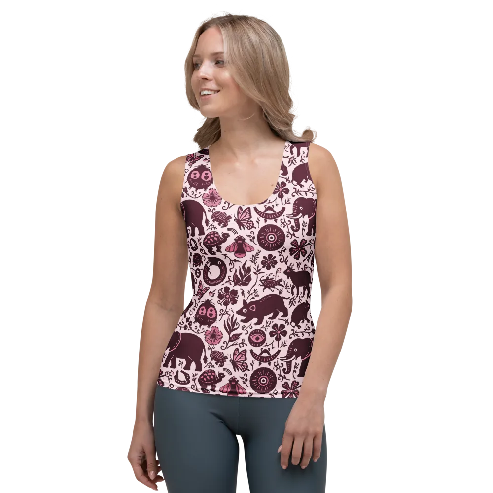 Rosy Woodland on Women's Tank Top — Front