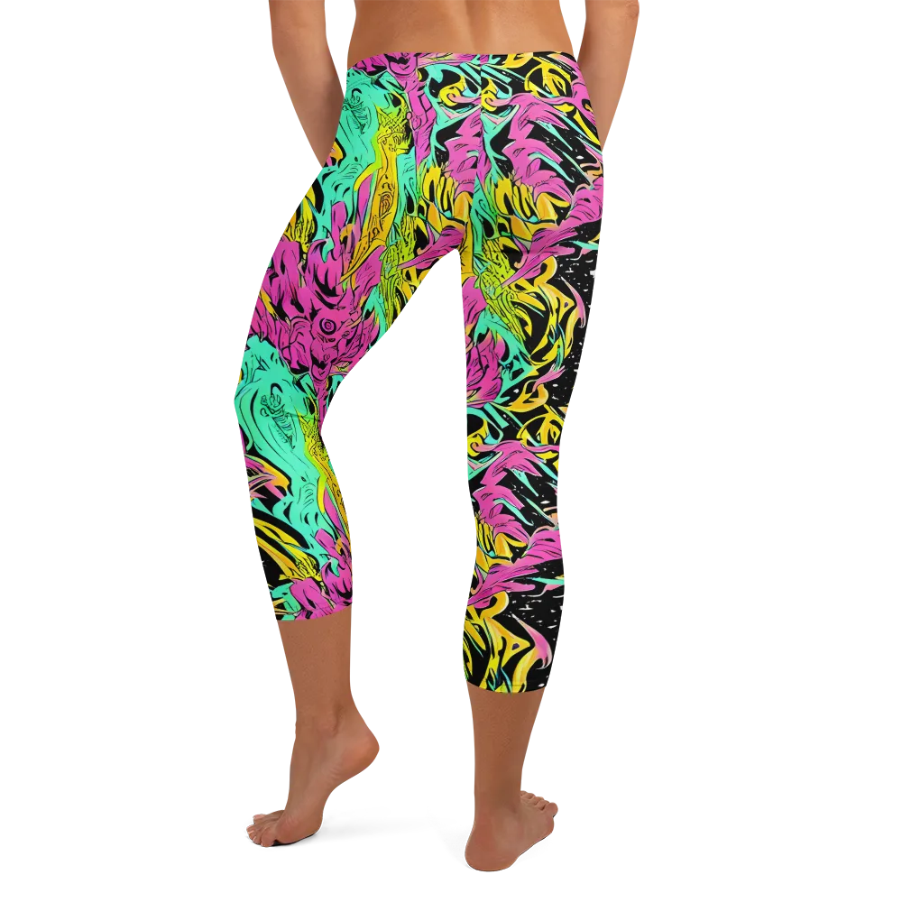 Feldstein Frenzy on Capri Leggings — Back