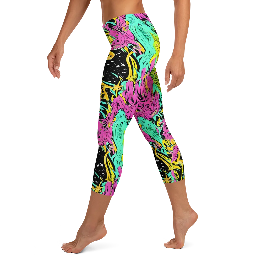 Feldstein Frenzy on Capri Leggings — Left