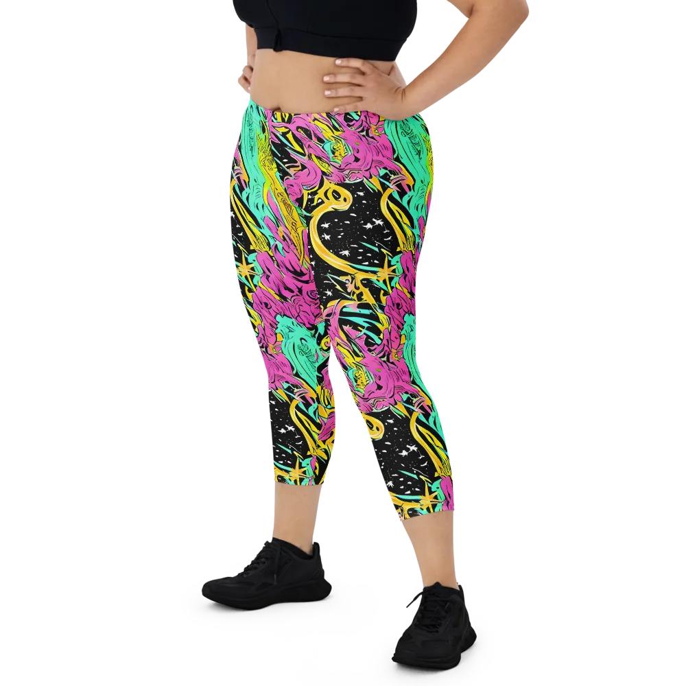 Feldstein Frenzy on Capri Leggings — Front