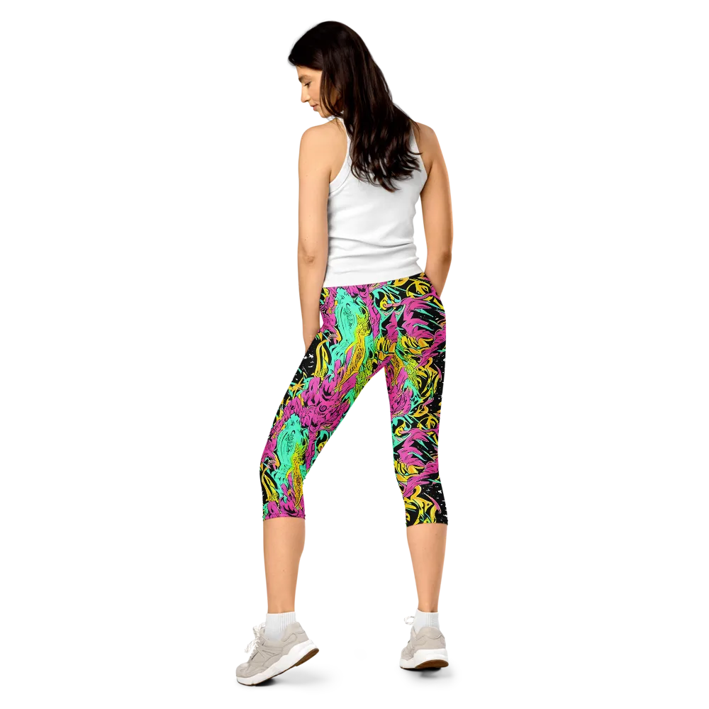 Feldstein Frenzy on Capri Leggings — Back