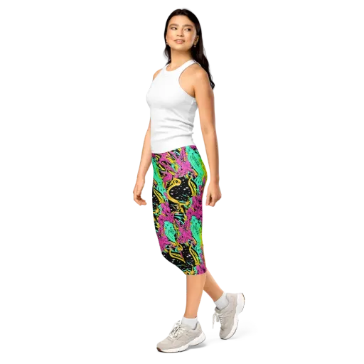 Feldstein Frenzy on a Capri Leggings
