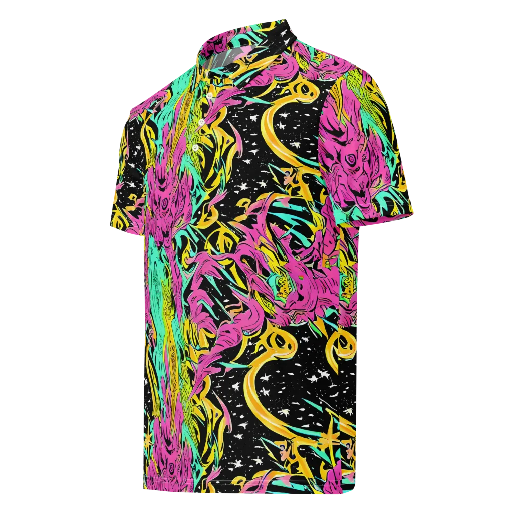 Feldstein Frenzy on Men's Slim Fit Polo Shirt — Left Front