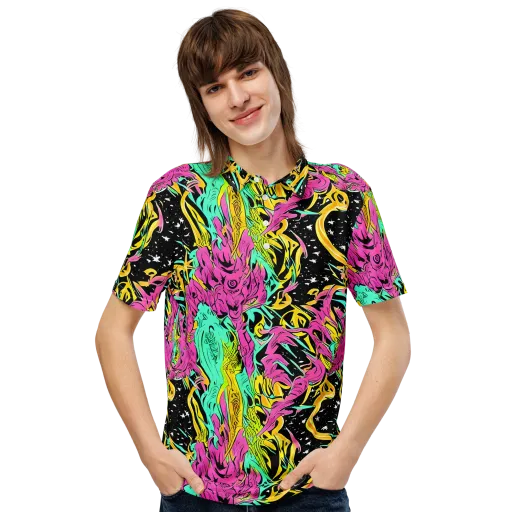 Feldstein Frenzy on a Men's Slim Fit Polo Shirt