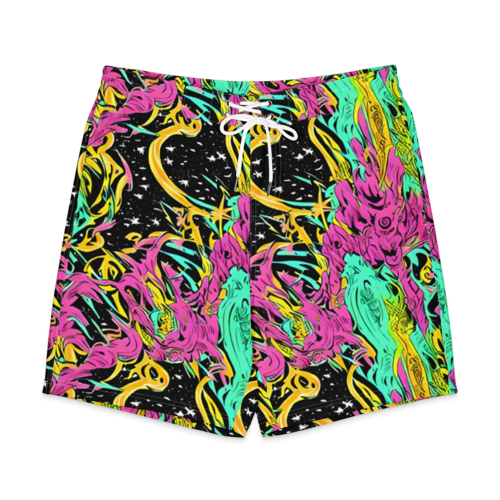 Feldstein Frenzy on Men's Board Shorts — Front