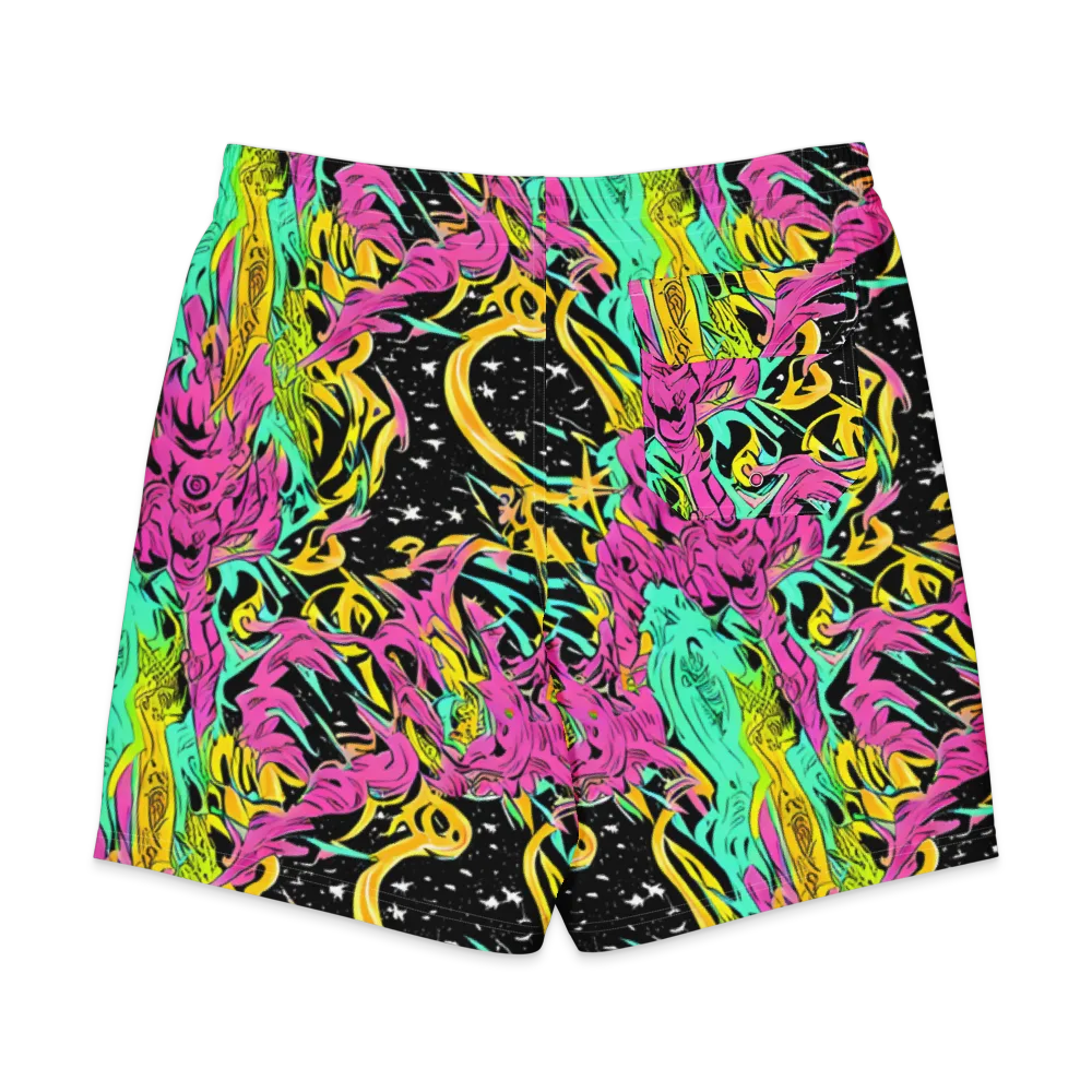 Feldstein Frenzy on Men's Board Shorts — Back