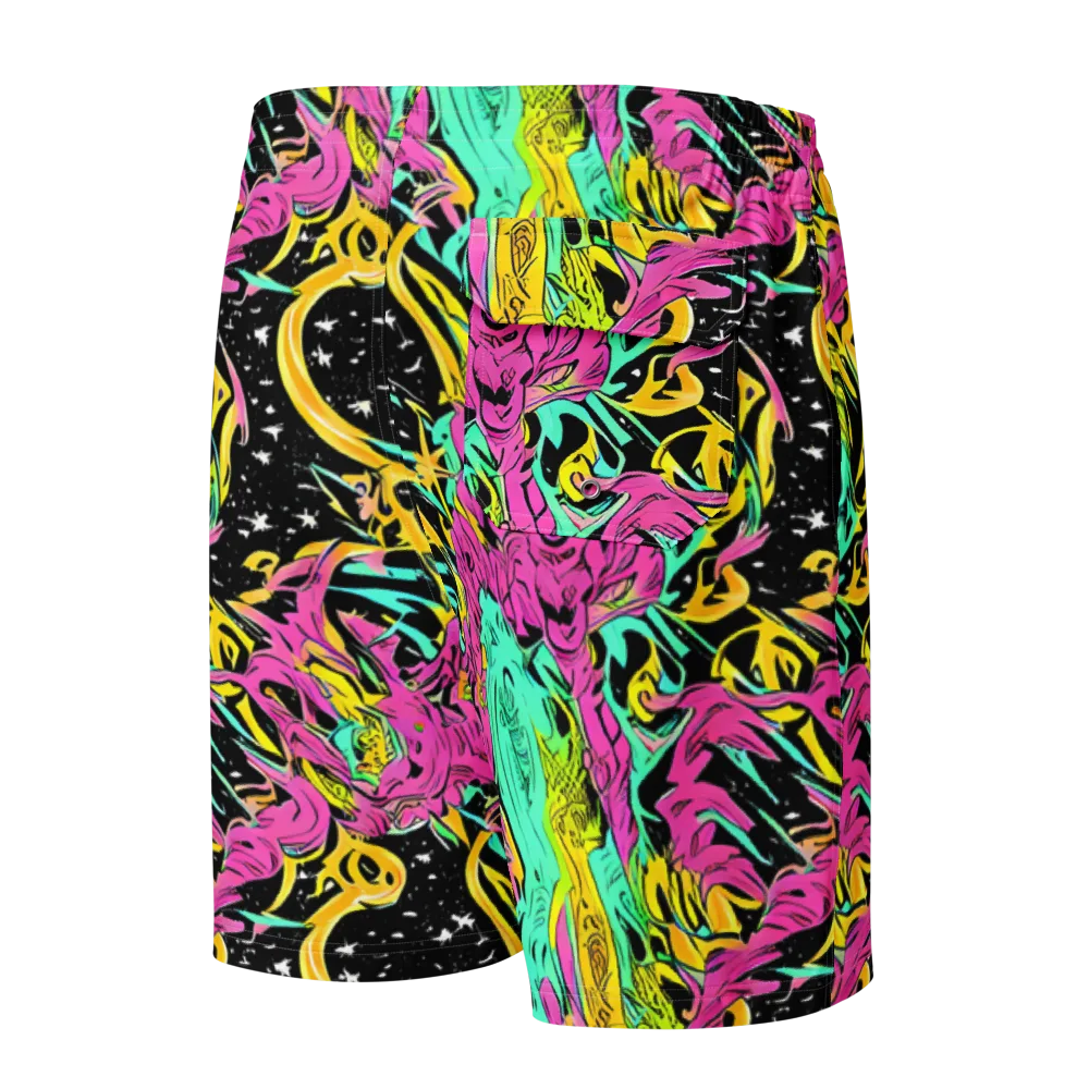 Feldstein Frenzy on Men's Board Shorts — Back