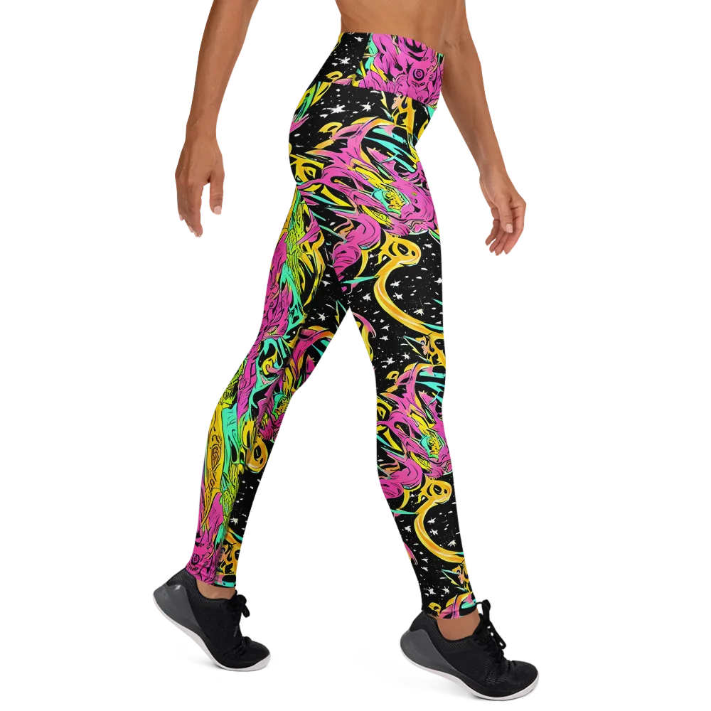Feldstein Frenzy on Yoga Leggings — Right