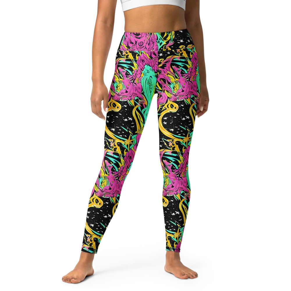 Feldstein Frenzy on Yoga Leggings — Front