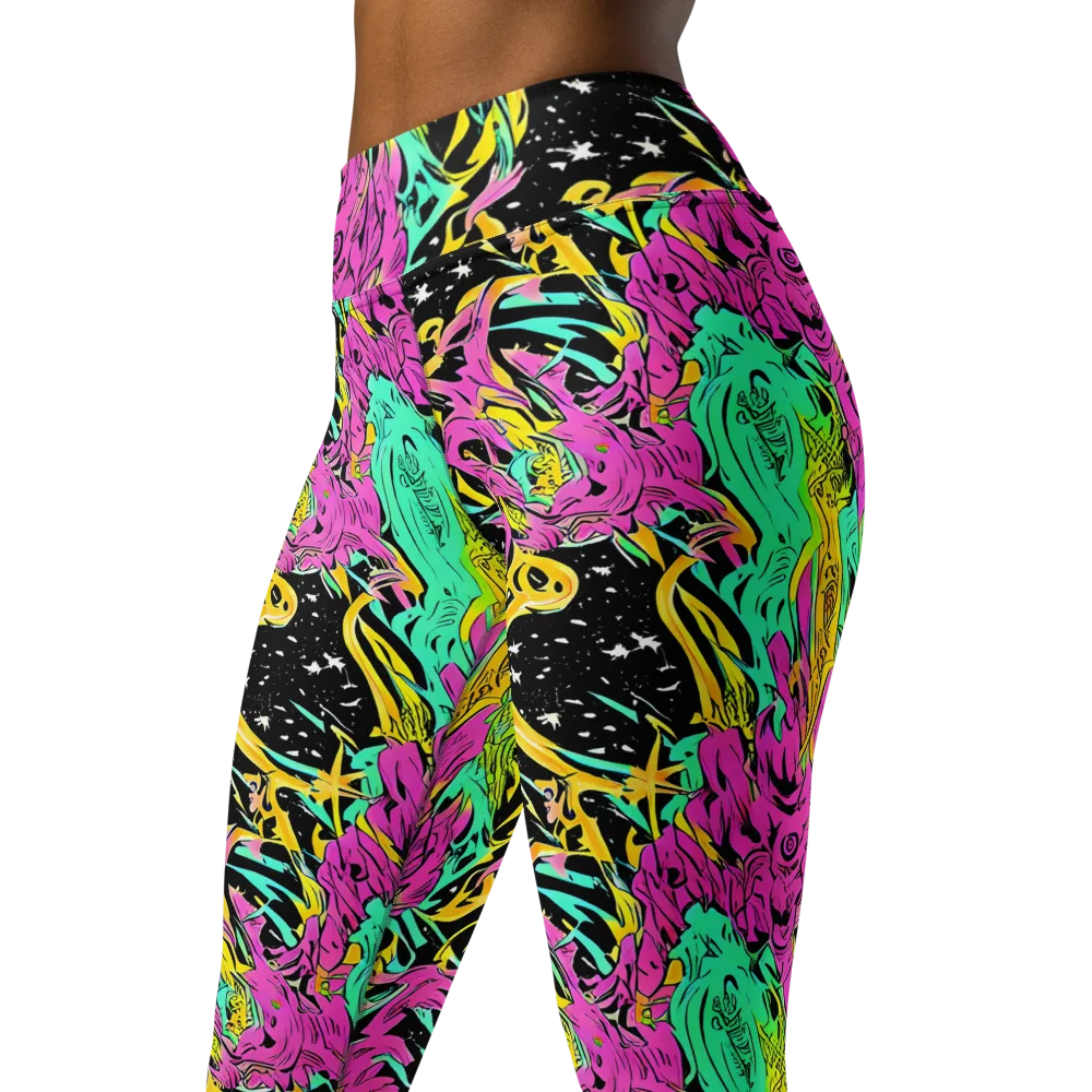 Feldstein Frenzy on Yoga Leggings — Left Front