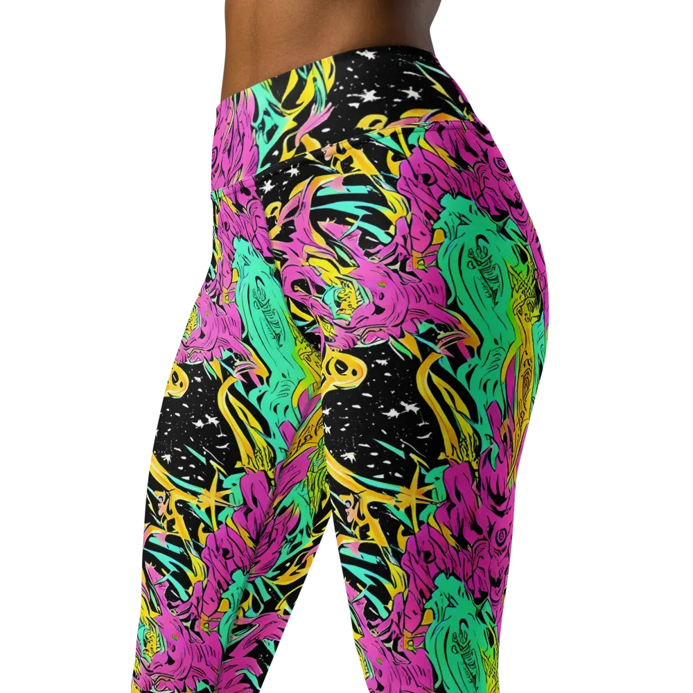 Feldstein Frenzy on Yoga Leggings — Left Front