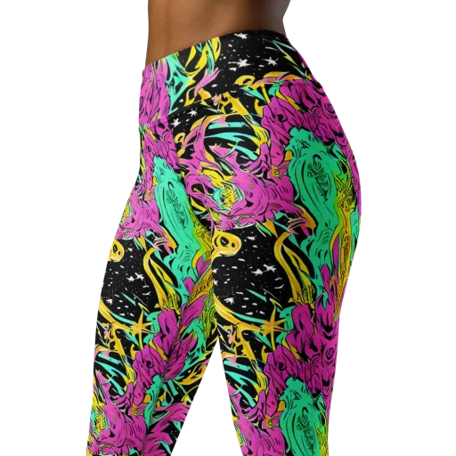 Feldstein Frenzy on a Yoga Leggings