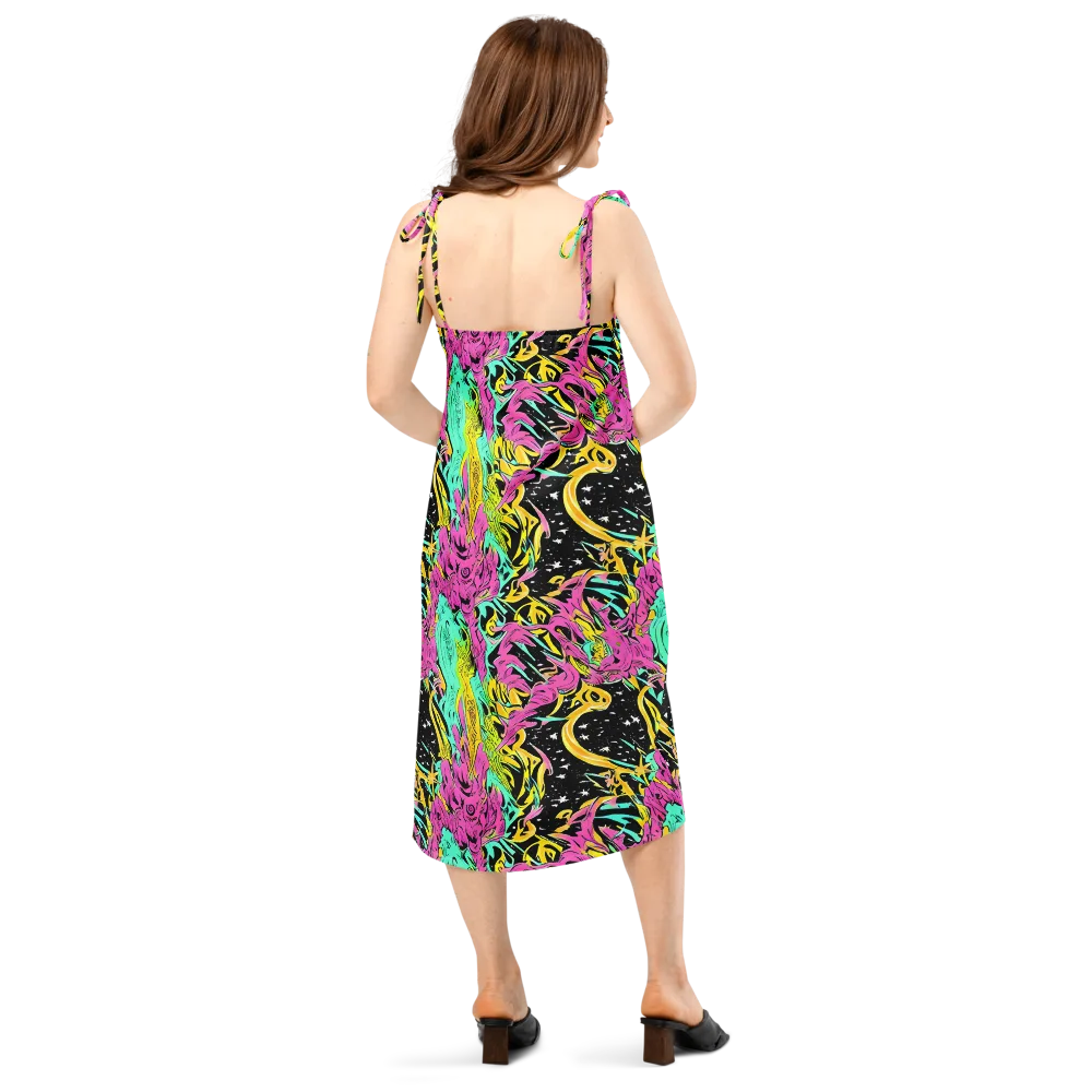 Feldstein Frenzy on Slip Dress — Back