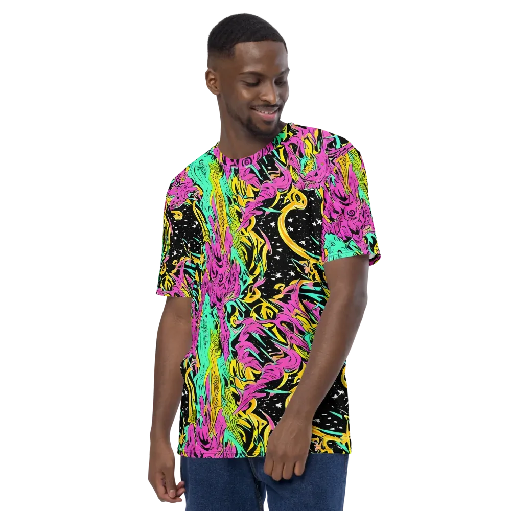 Feldstein Frenzy on Men's Crew Neck T-Shirt — Left