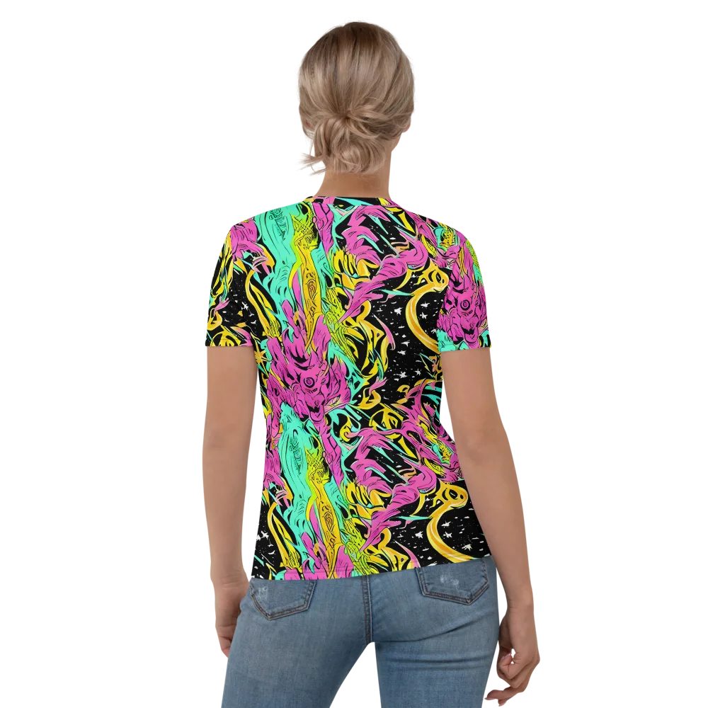 Feldstein Frenzy on Women's Crew Neck T-Shirt — Back