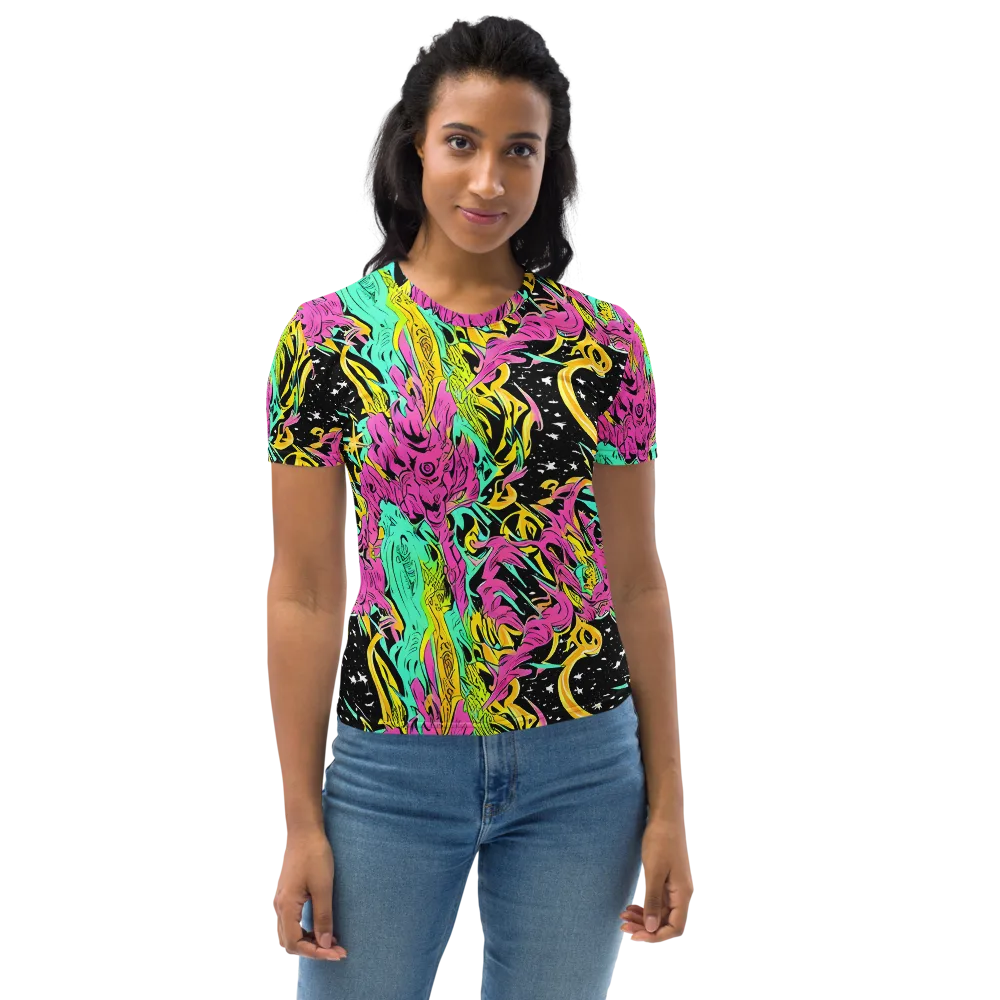 Feldstein Frenzy on Women's Crew Neck T-Shirt — Front