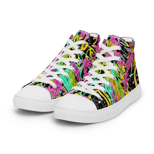 Feldstein Frenzy on a Women's High Top Canvas Shoes