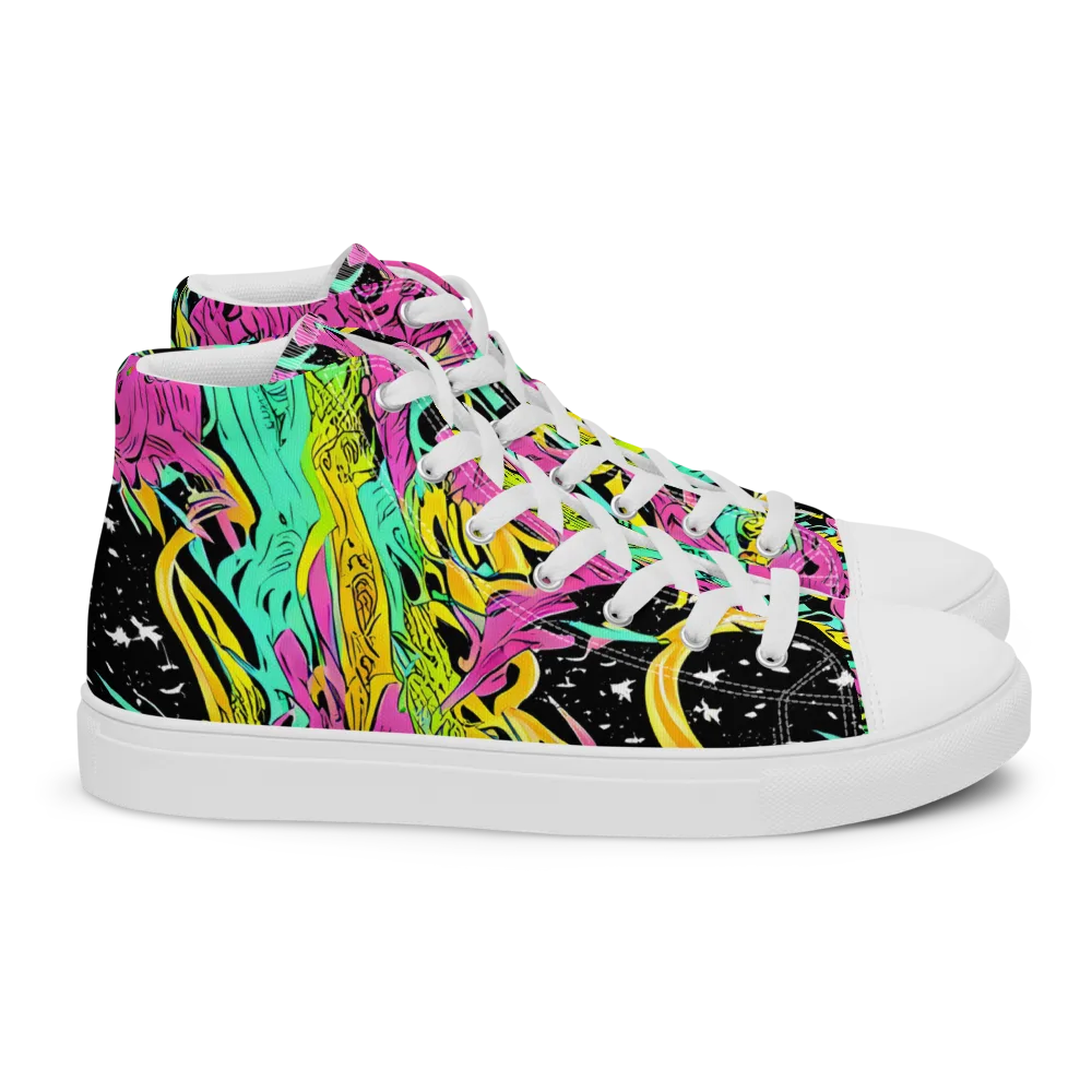 Feldstein Frenzy on Women's High Top Canvas Shoes — Right