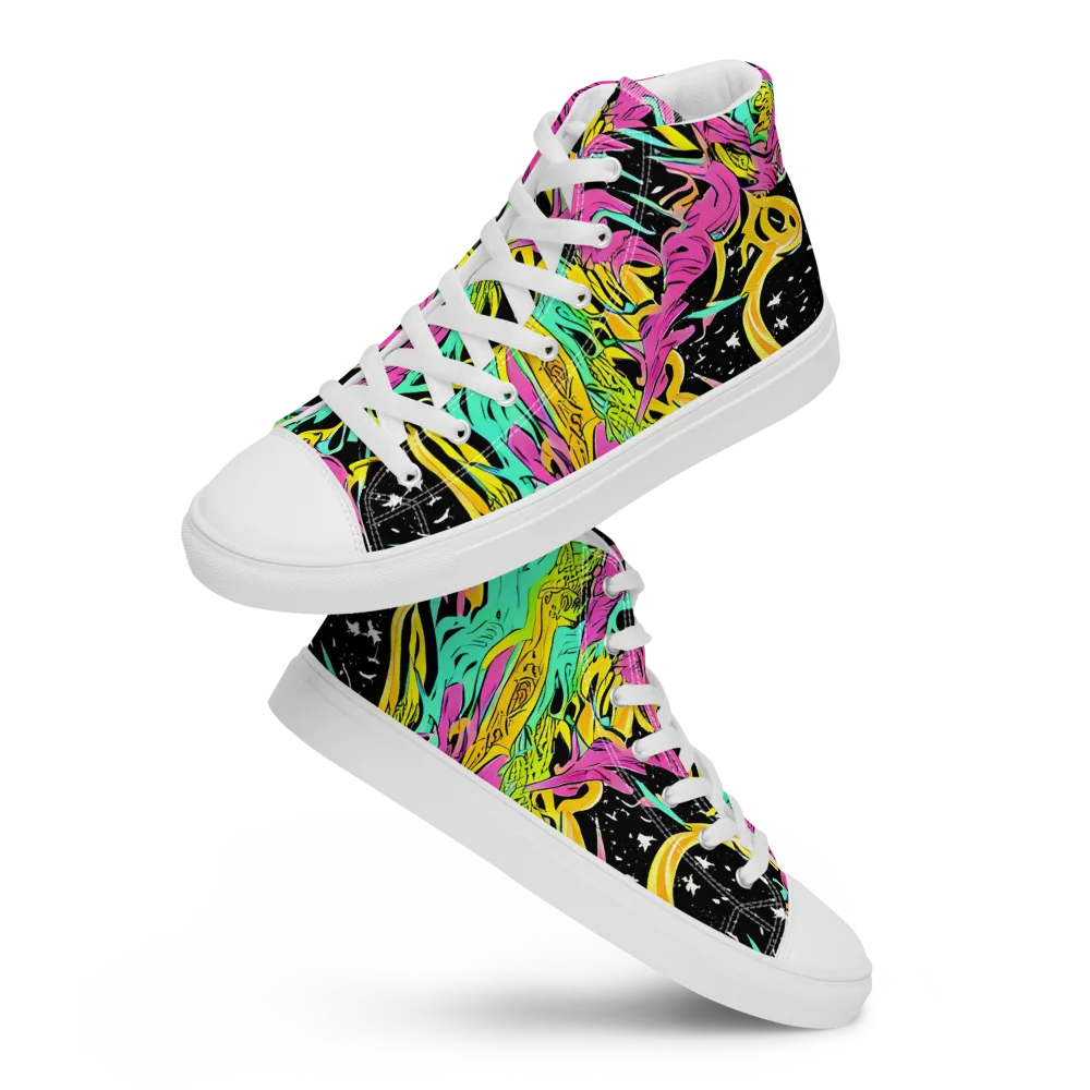 Feldstein Frenzy on Women's High Top Canvas Shoes — Front