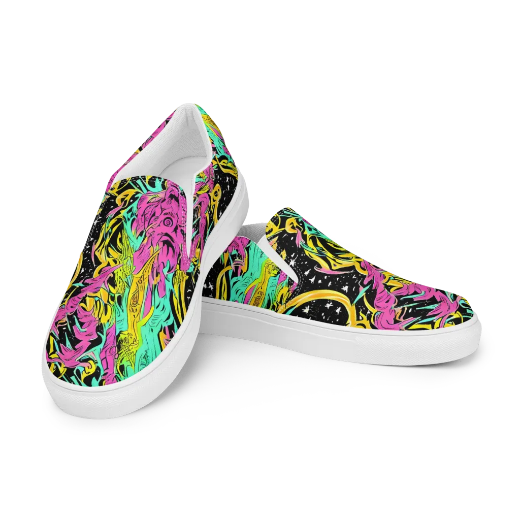 Feldstein Frenzy on Men's Slip-On Canvas Shoes — Left Front
