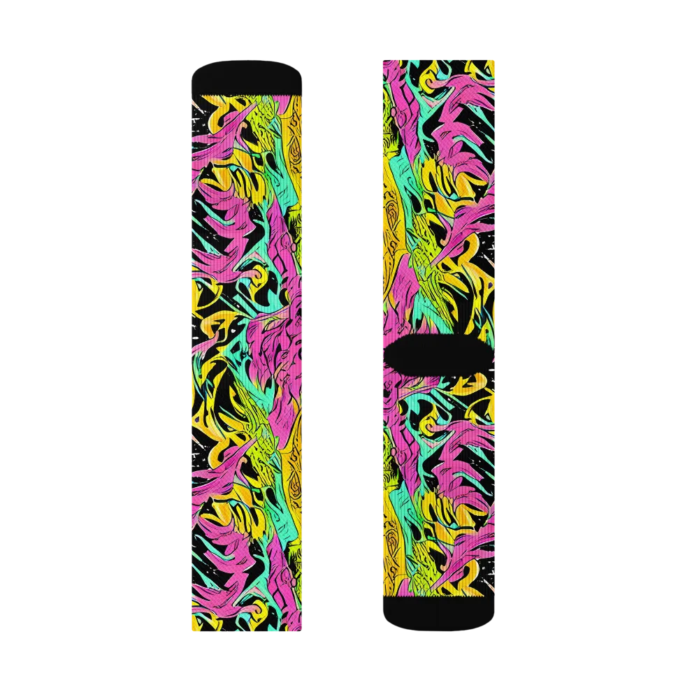 Feldstein Frenzy on Socks — Left Sock
