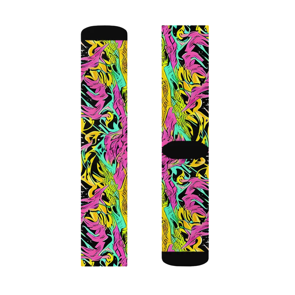 Feldstein Frenzy on Socks — Right Sock