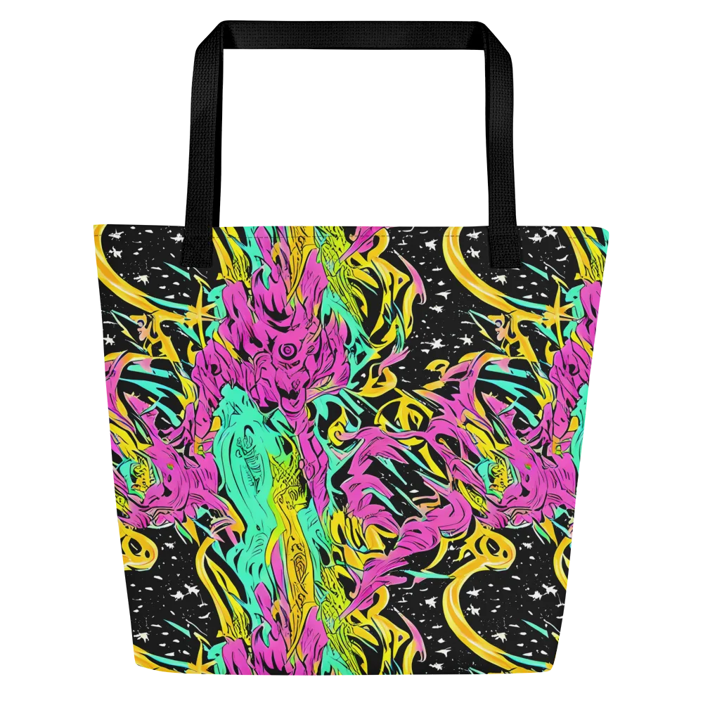 Feldstein Frenzy on Large Tote Bag W/ Pocket — Front