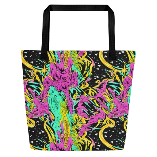 Feldstein Frenzy on a Large Tote Bag W/ Pocket