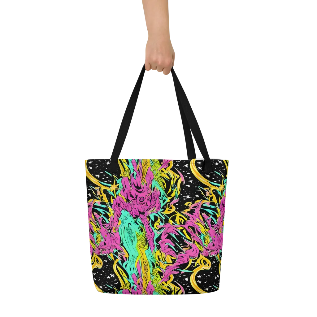 Feldstein Frenzy on Large Tote Bag W/ Pocket — Front