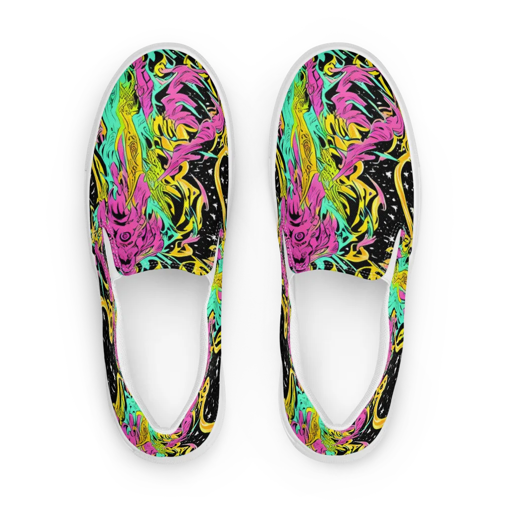 Feldstein Frenzy on Women's Slip-On Canvas Shoes — Front