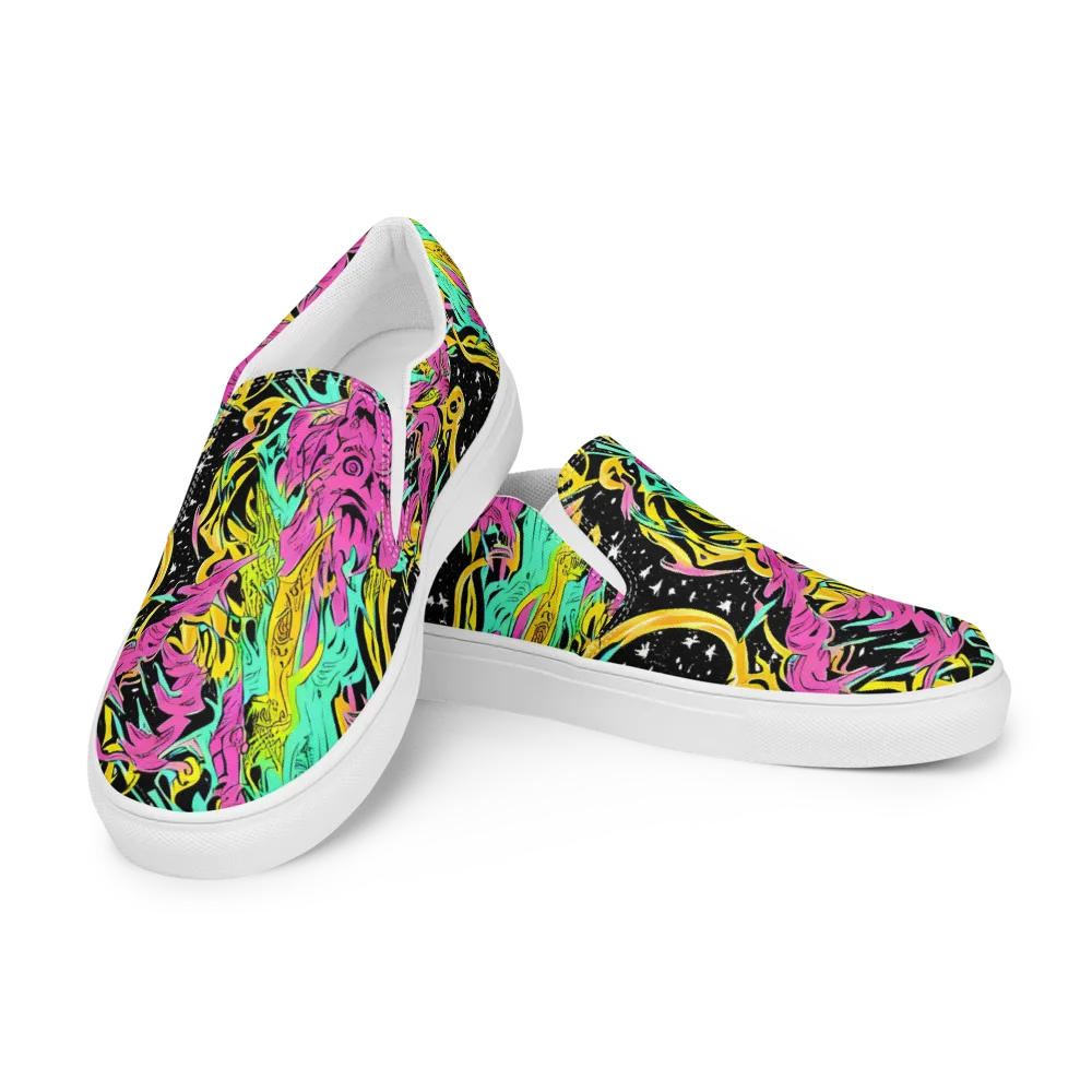 Feldstein Frenzy on Women's Slip-On Canvas Shoes — Left Front