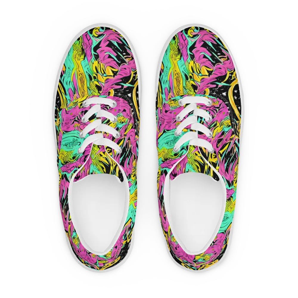 Feldstein Frenzy on Men's Lace-Up Canvas Shoes — Front