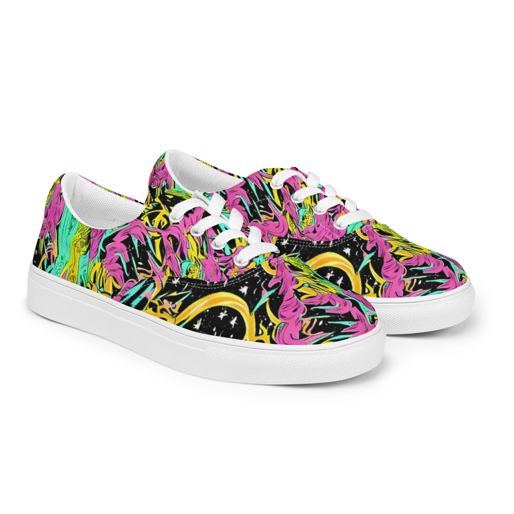 Feldstein Frenzy on Men's Lace-Up Canvas Shoes — Right Front