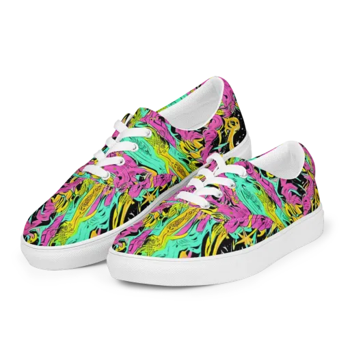 Feldstein Frenzy on a Men's Lace-Up Canvas Shoes