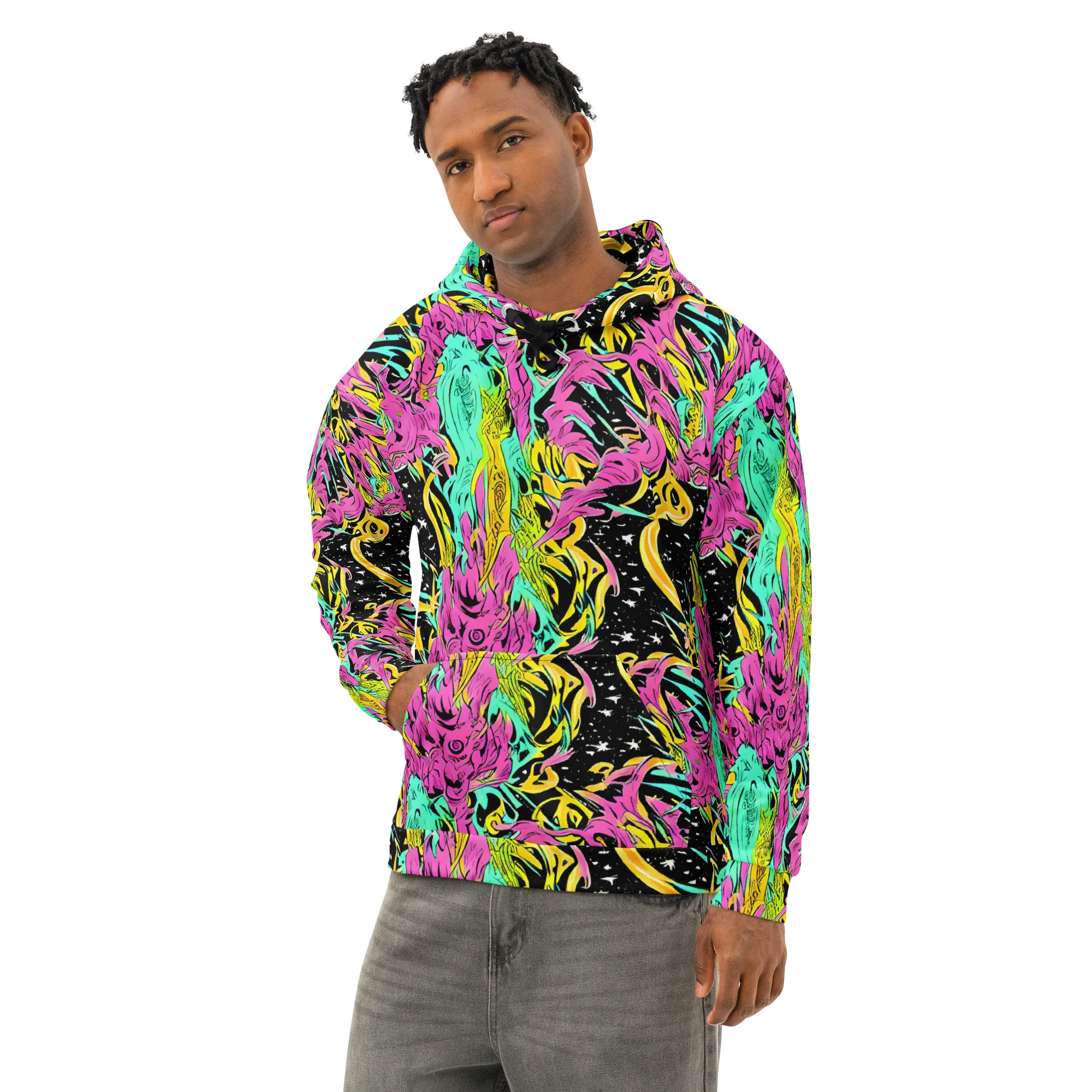 Feldstein Frenzy on Cotton Hoodie — Left Front