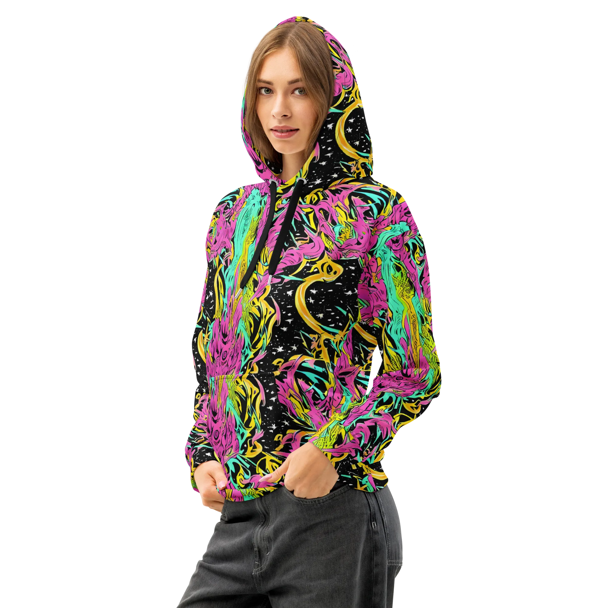 Feldstein Frenzy on Cotton Hoodie — Left Front