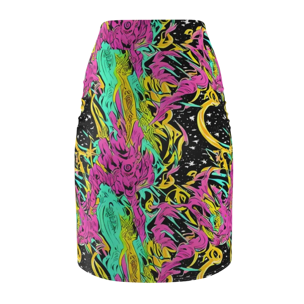 Feldstein Frenzy on Pencil Skirt — Back