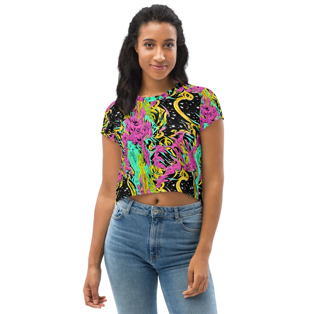 Feldstein Frenzy on Crop Tee — Front