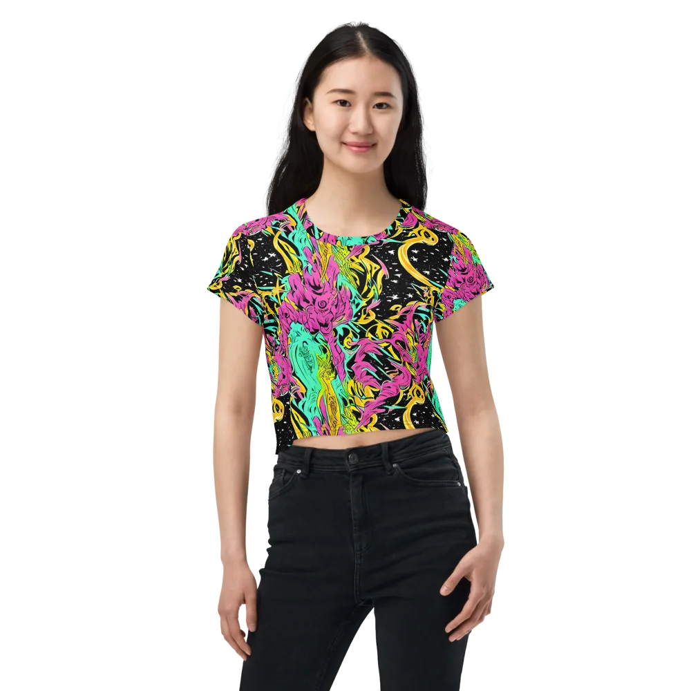 Feldstein Frenzy on Crop Tee — Front