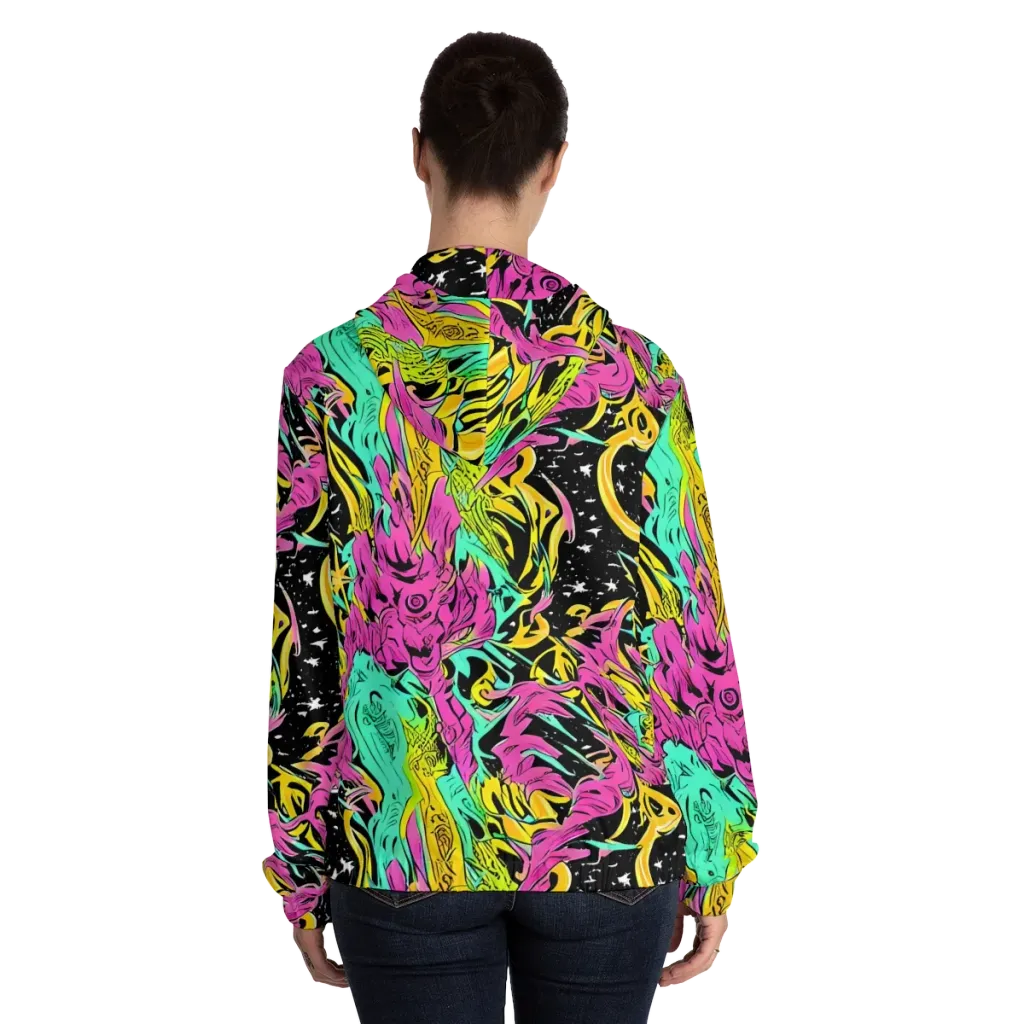Feldstein Frenzy on Women's Full-Zip Hoodie — Back On Person