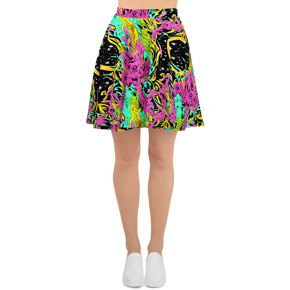 Feldstein Frenzy on Skater Skirt — Front