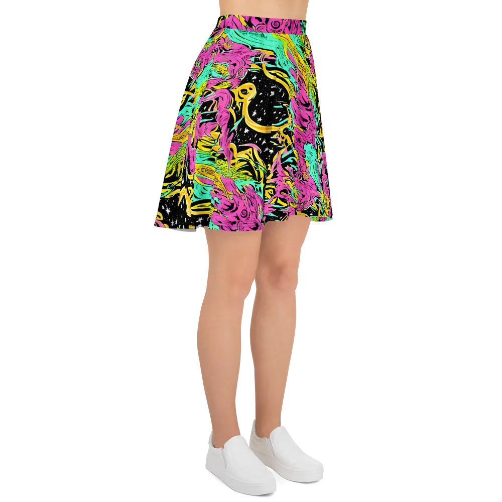 Feldstein Frenzy on Skater Skirt — Right