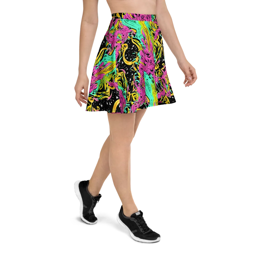 Feldstein Frenzy on Skater Skirt — Right